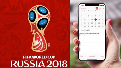 Cách thêm lịch thi đấu World Cup 2018 vào iPhone