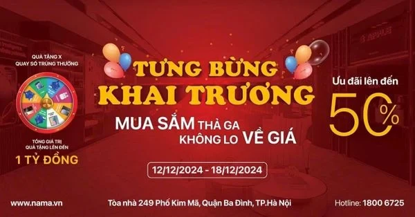Nam Á Store khai trương cơ sở mới tại 249 Kim Mã với nhiều ưu đãi hấp dẫn